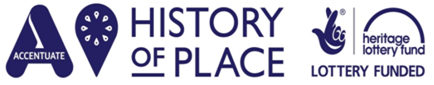 Accentuate, History of Place and Hertiage Lottery Fund logos
